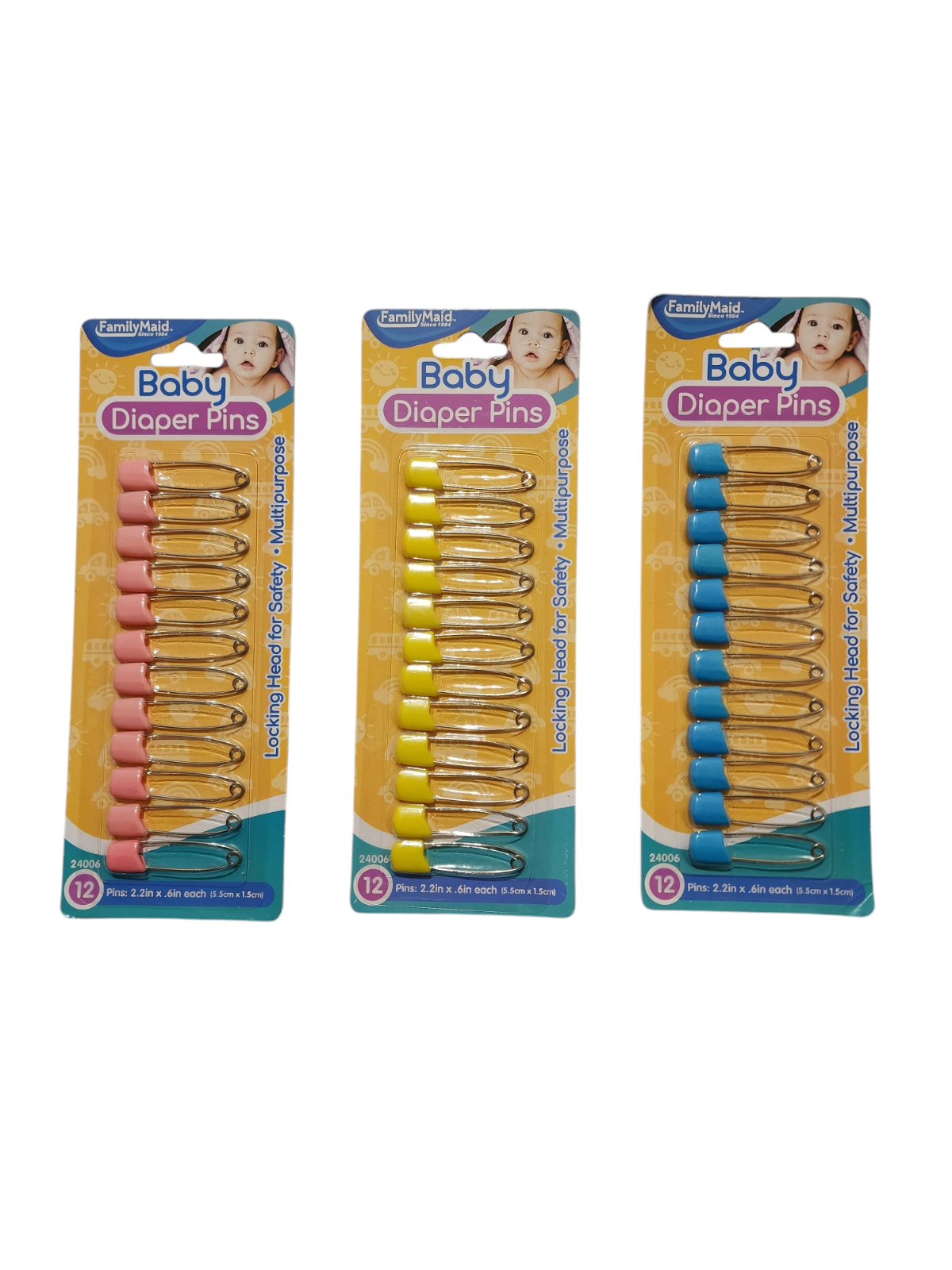 Diaper Safety Pins For Cloth Diapers 20 Pcs Colorful Baby Safety Diaper ...