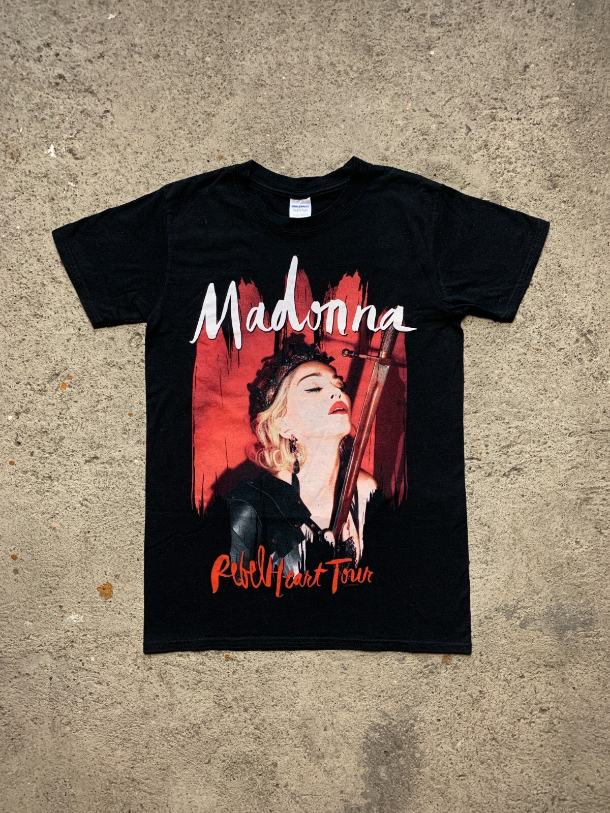 Madonna REBEL HEART TOUR 2016 Tシャツ Madonna Rebel Heart Concert Tour T Shirt 2015-2016 Black 2XL