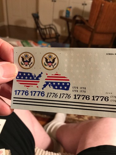 King Herald O Scale Decals Bicentennial Diesels. Complete Unused