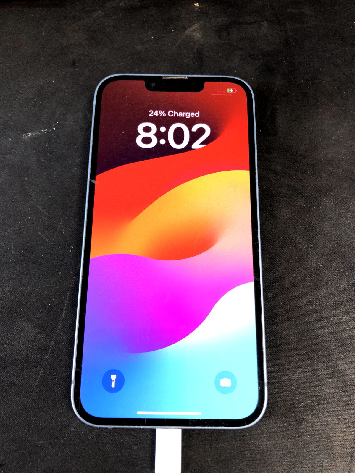 ジャンク】 iPhone 14 128GB ブルー カメラ割れ有 ジャンク】 iPhone