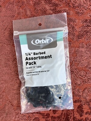 ORBIT 1/4 in Barbed Assortment 30-Pack for 1/4 in Drip Tubing Irrigation 67431