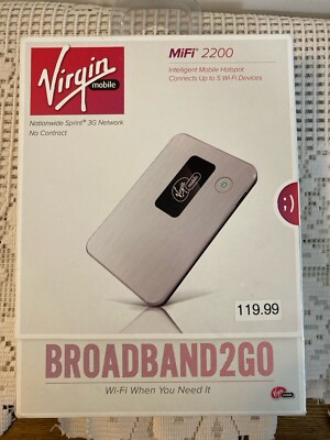 Virgin Mobile Broadband 2 Go MiFi 2200 Nationwide Sprint 3G Internet
