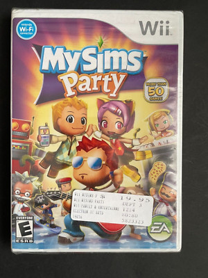 MySims Party Nintendo Wii 2009 - My Sims EA BRAND NEW Factory Sealed