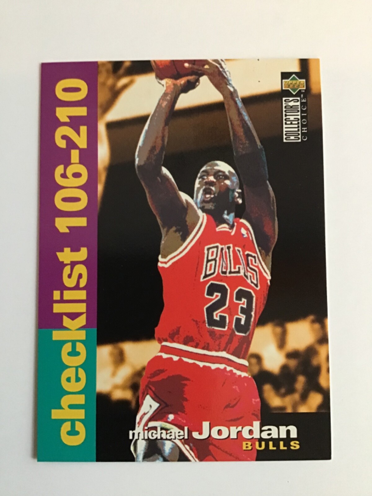 1995 Upper Deck #210 Michael Jordan Checklist 106-210 - Free 1995 Upper Deck #210 Michael Jordan Checklist 106-210 - Free