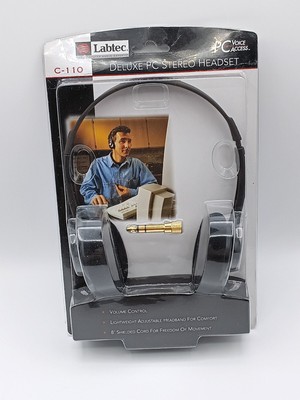 Labtec C-110 Deluxe PC Stereo Headset 3,5 mm Gold Jack