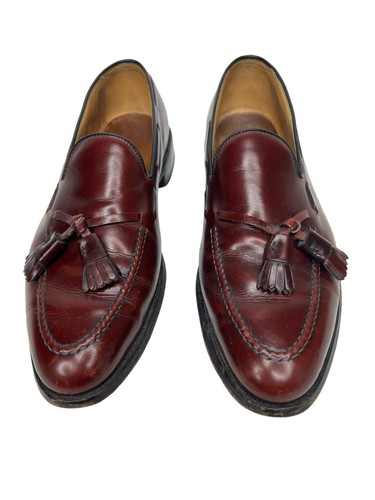 Allen Edmonds Grayson Tassel Loafers Burgundy 7.5 US C