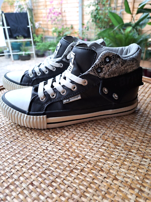 BRITISH KNIGHTS ROCO HI TOP BASEBALL SNEAKERS TRAINERS ANKLE BOOTS