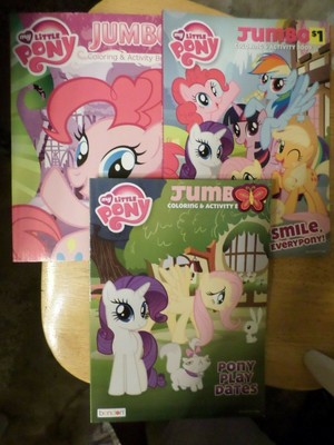 3 My Little Pony Coloring Activity Books - Pony Play Dates - Smile Everypony #1