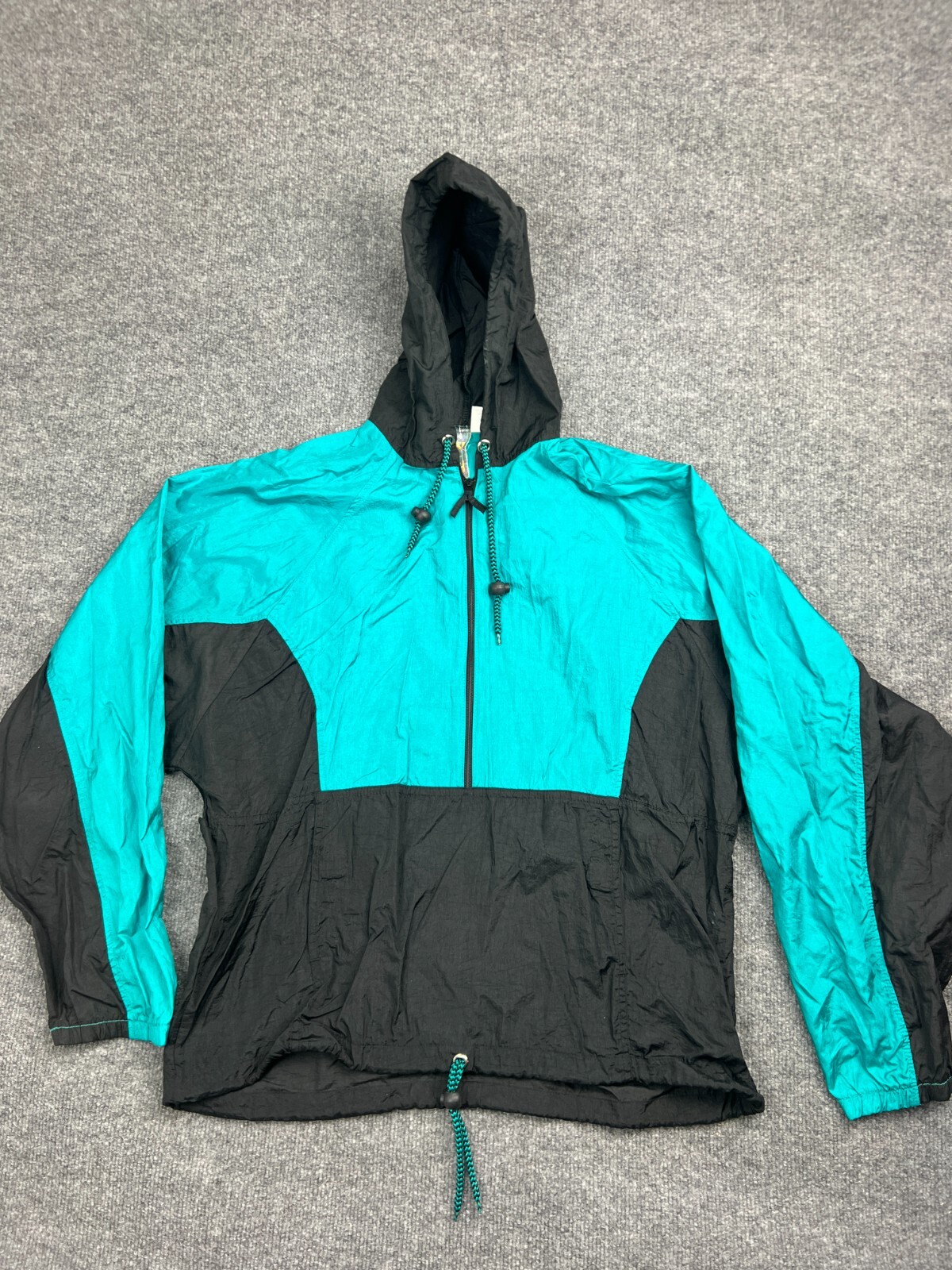 Vintage Ocean Equipment Jacket Men's S Black Green Anorak