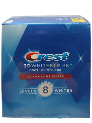 CREST 3D Luxe Glamorous White Whitestrips Teeth Whitening Strips Dental Whitener