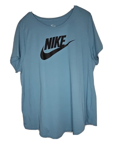 

THE NIKE TEE Сине-черная хлопковая футболка с короткими рукавами и логотипом, закругленный низ,  18 Вт, 20 Вт, Multicolor