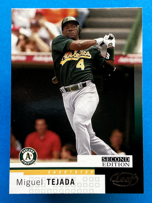 2004 Leaf Second Edition Miguel Tejada #68 Oakland Athletics