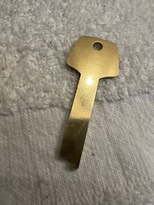 (1) New KABA Ilco LB8 Lefebure Flat Steel Blank Safe Deposit Box Nickel Silver