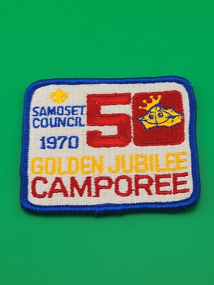Samoset Council 1970 Golden Jubilee Camporee 50 Patch BSA Scouts America NEW