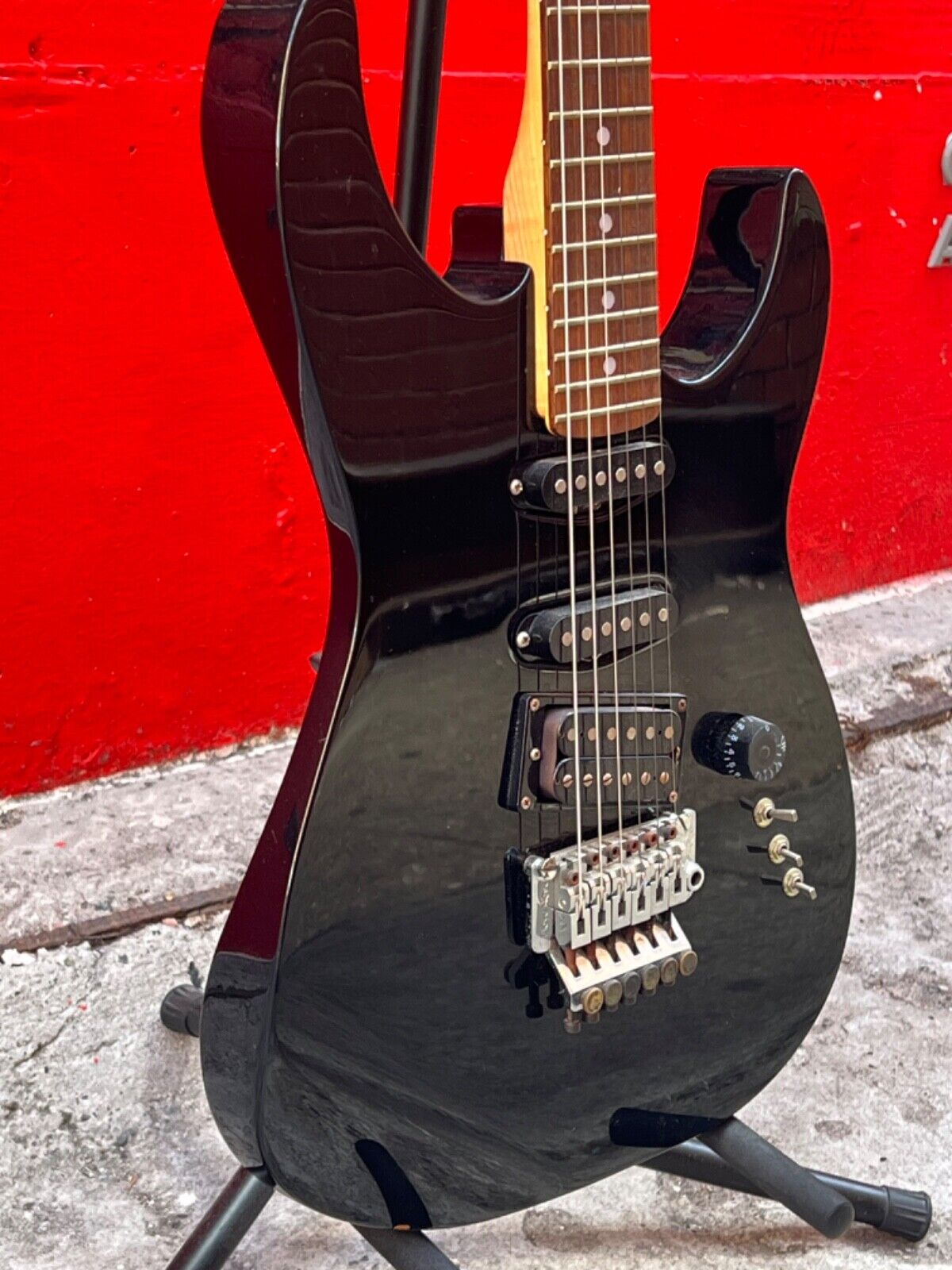 1980's Kramer - Focus 6000 Electric Guitar -Black- Made In 1980's Kramer - Focus 6000 Electric Guitar -Black- Made In