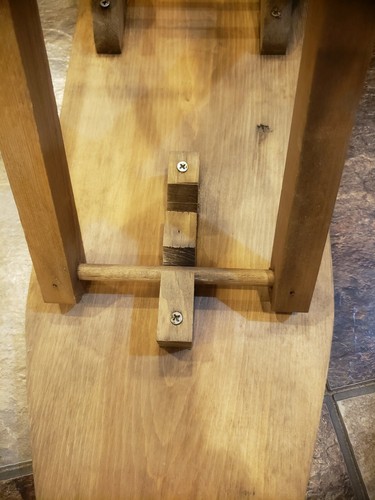 CHILD'S VINTAGE SOLID WOOD FOLDING IRONING BOARD LAUNDRY PLAY HOUSEKEEPING TOY