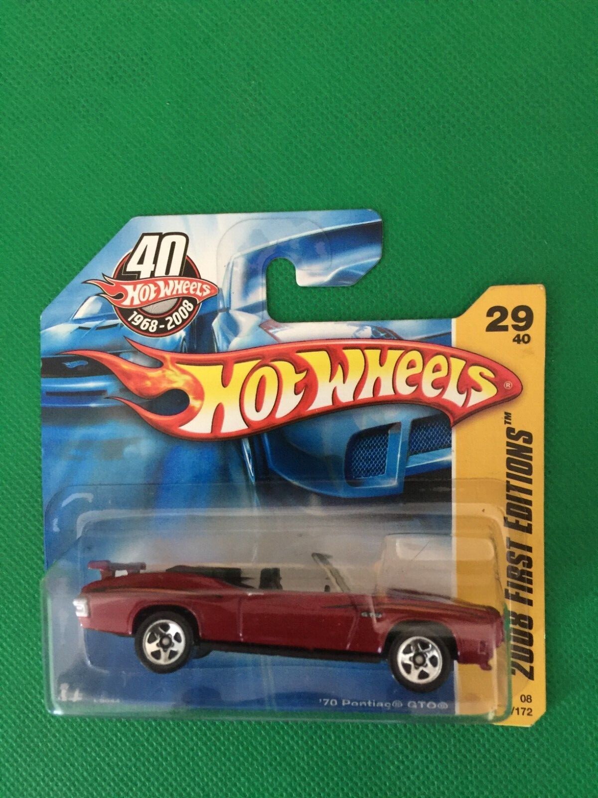 Hot Wheels 2008 FIRST EDITIONS ミニカー HOT WHEELS 2008 FIRST EDITIONS '70 PONTIAC GTO RED SHORT
