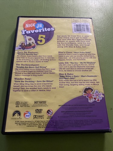 Nick Jr Favorites Vol 5 Dvd 07 Pricetronic