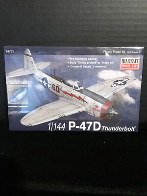 MINICRAFT 14722 P-47D THUNDERBOLT MODEL KIT-NIB-1:144 SCALE