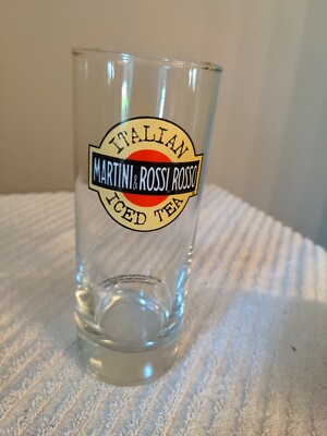 VTG 1993 Martini & Rossi Italian Iced Tea Cocktail Glass NOS