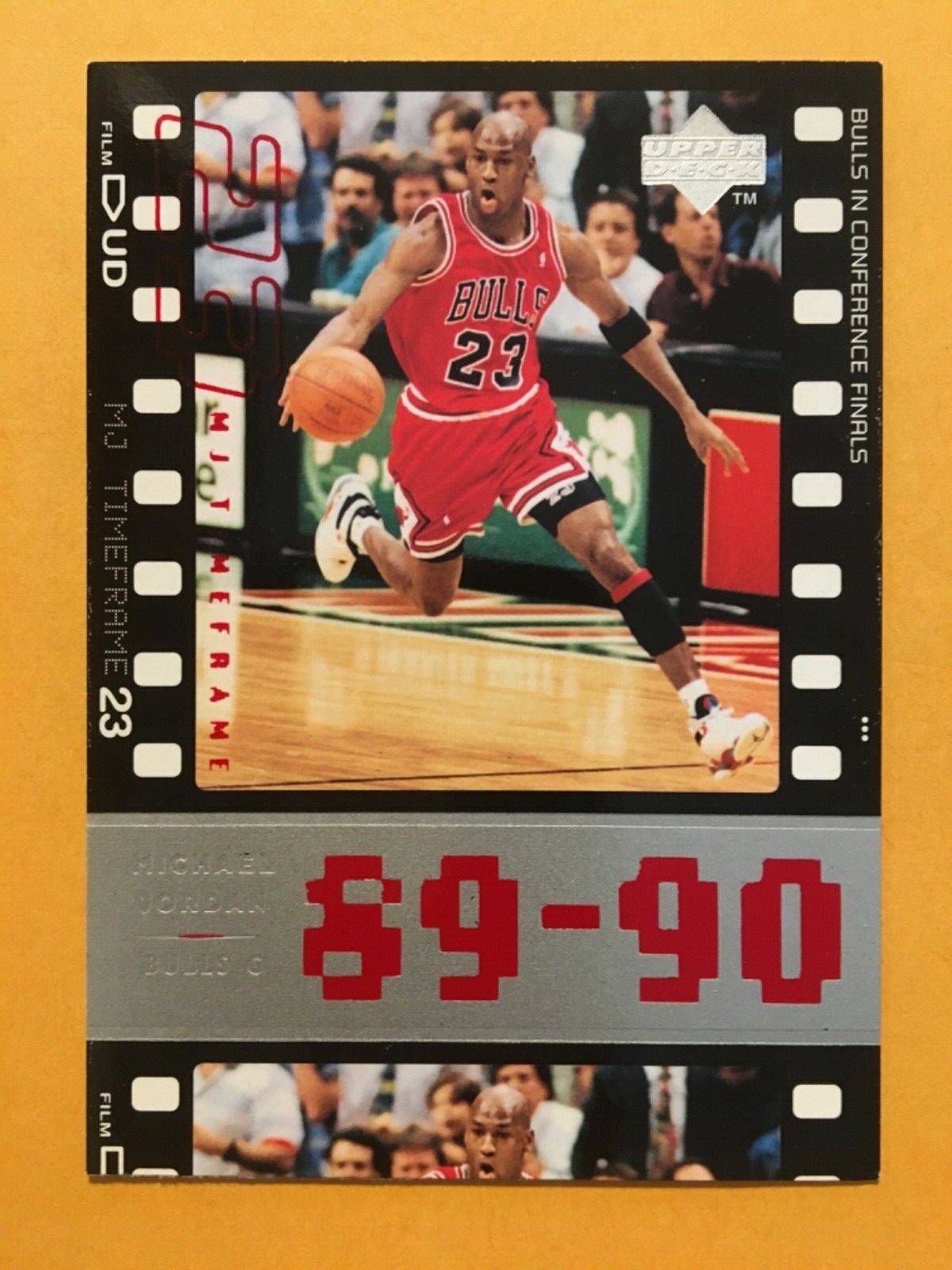 1998 Upper Deck MJ Timeframe 23 89-90 Bulls HOF Michael Jordan Card #41 1998 Upper Deck MJ Timeframe 23 89-90 Bulls HOF Michael Jordan Card #41