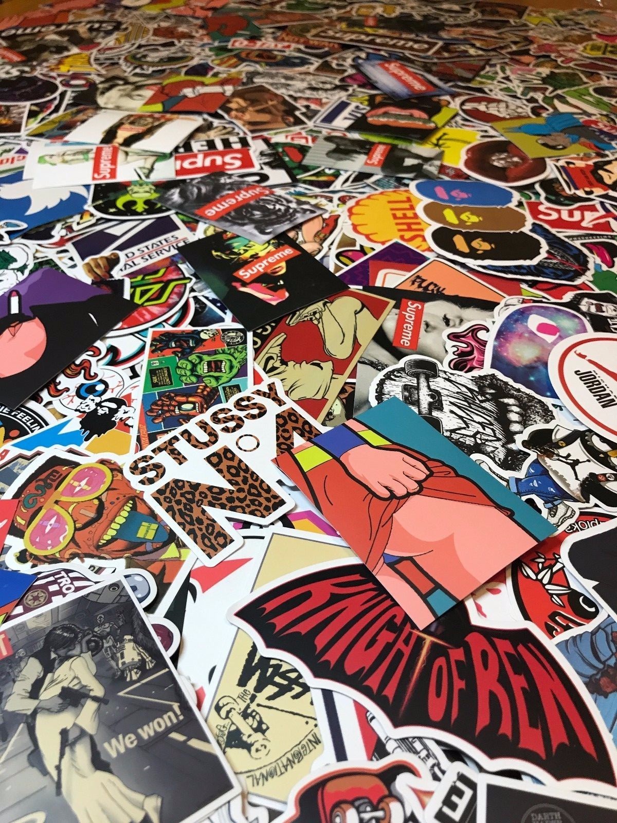 200 Skateboard Stickers bomb Vinyl Laptop Luggage Decals Dope Home
