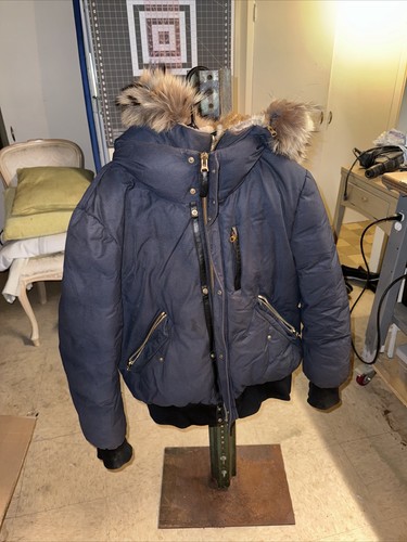 ☆ THINK FUR Gradation Fur Foody Jacket☆ Dixon-X, 2-in-1 Nordic Tech down bomber with silver fox fur