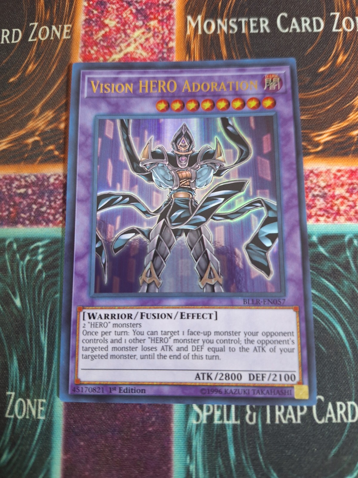 Yu-Gi-Oh! Vision HERO Adoration BLLR-EN057 Ultra Rare 1st Edition