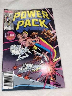 Power Pack #1 1984 Newsstand 1st Issue King Size Team App Of Power Pack Marvel