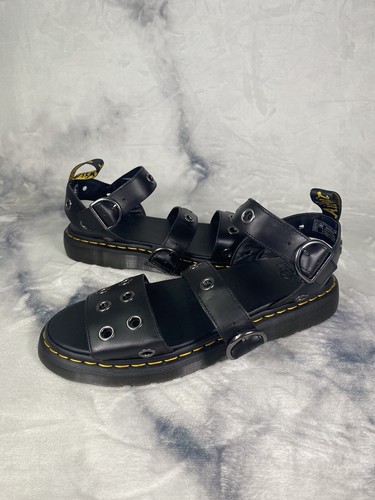 [DR.MARTENS] Gryphon HDW Black Brando ☆ Gryphon Brando Leather Gladiator Sandals in Black Brando