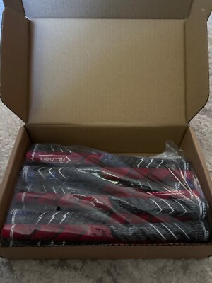 FULL CHOICE Cross Corded Golf Grip Mid-Size Red | Low Taper Design