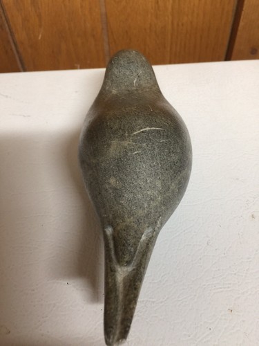 Vintage SEAL Signed Northwest Coast Inuit Carved Soapstone Figure