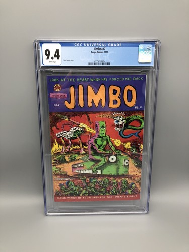 Jimbo #7 - CGC 9.4 WP - Gary Panter - Zongo Comics - 1995