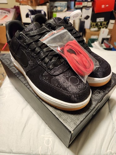 Nike Fragment Clot Air Force 1 Low Black Size 7.5 Original Box | eBay