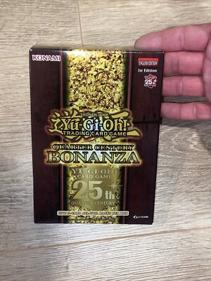 Yugioh Quarter Century BONANZA  1st Edition Factory Sealed Foil Packs 25th Anniv