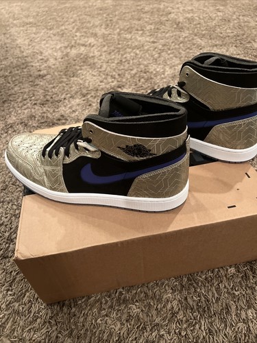 JORDAN AIR JORDAN 1 HIGH ZOOM AIR CMFT GOLD LASER DQ0659-700 MENS SIZE 14