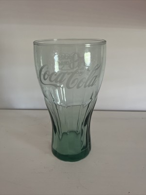 Vintage Coca Cola Logo Cracker Barrel Old Country Store 7'' Glass 20oz Green