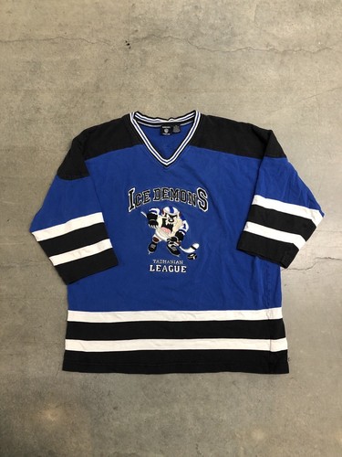 Vintage 90's Looney Tunes Taz 'Ice Demons' Warner Bros Hockey