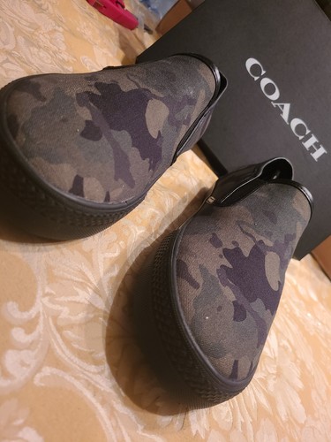 Pre-owned Coach Men's Low Top Sneaker Signature Canvas 11 D Camo Limited Edition In Multicolor