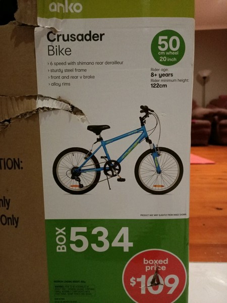 crusader bike kmart