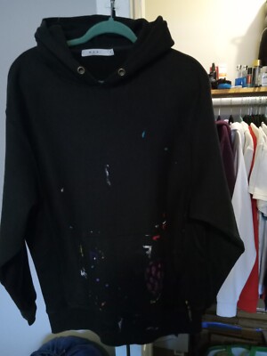 Paint Splatter Hoodie Mnml Sz M