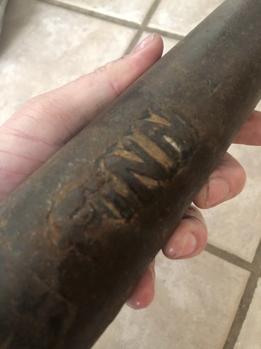 Antique 1890 FINN Fireman’s Cast Iron Nozzle-Heavy Duty -13”-Fire Fighter Decor