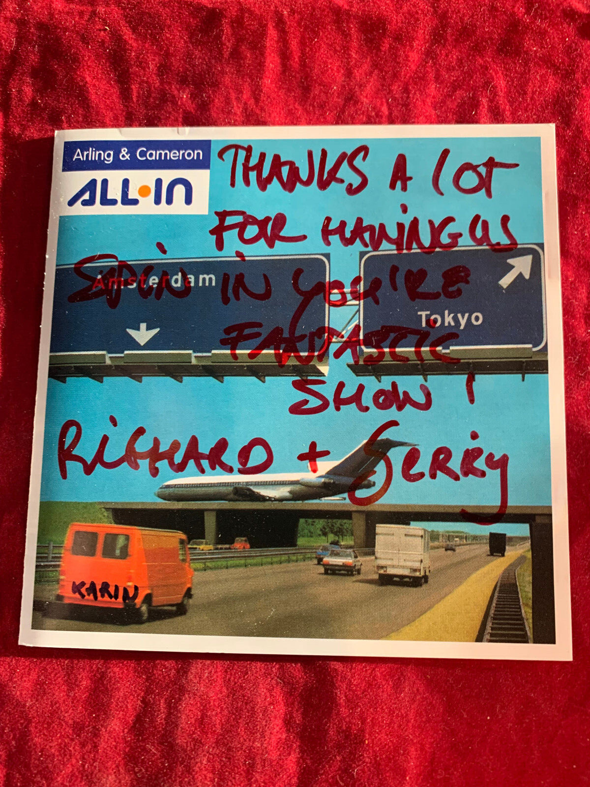 ARLING & CAMERON ~ ALL - IN US CD AUTOGRAPHED BY BOTH +