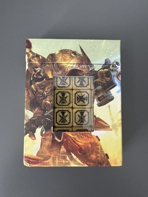 Warhammer 40k Adeptus Custodes Gold & Black Dice D6 Limited Edition OOP