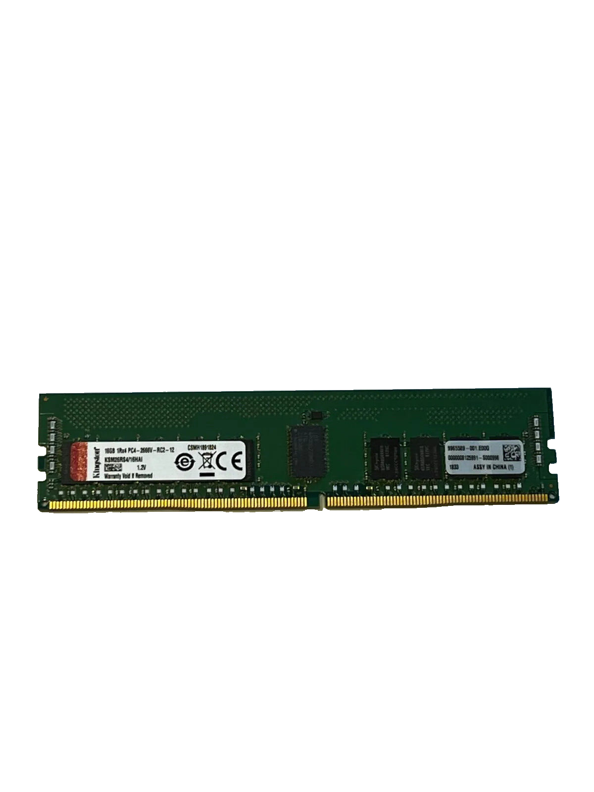 キングストン KSM26RD8L/16MEI 16GB 2666MHz DDR4 ECC Reg CL19 DIMM 2Rx8 VLP チップ固定 Micron E IDT Kingston Server Premier 16GB 2666MT/s DDR4 ECC CL19 DIMM