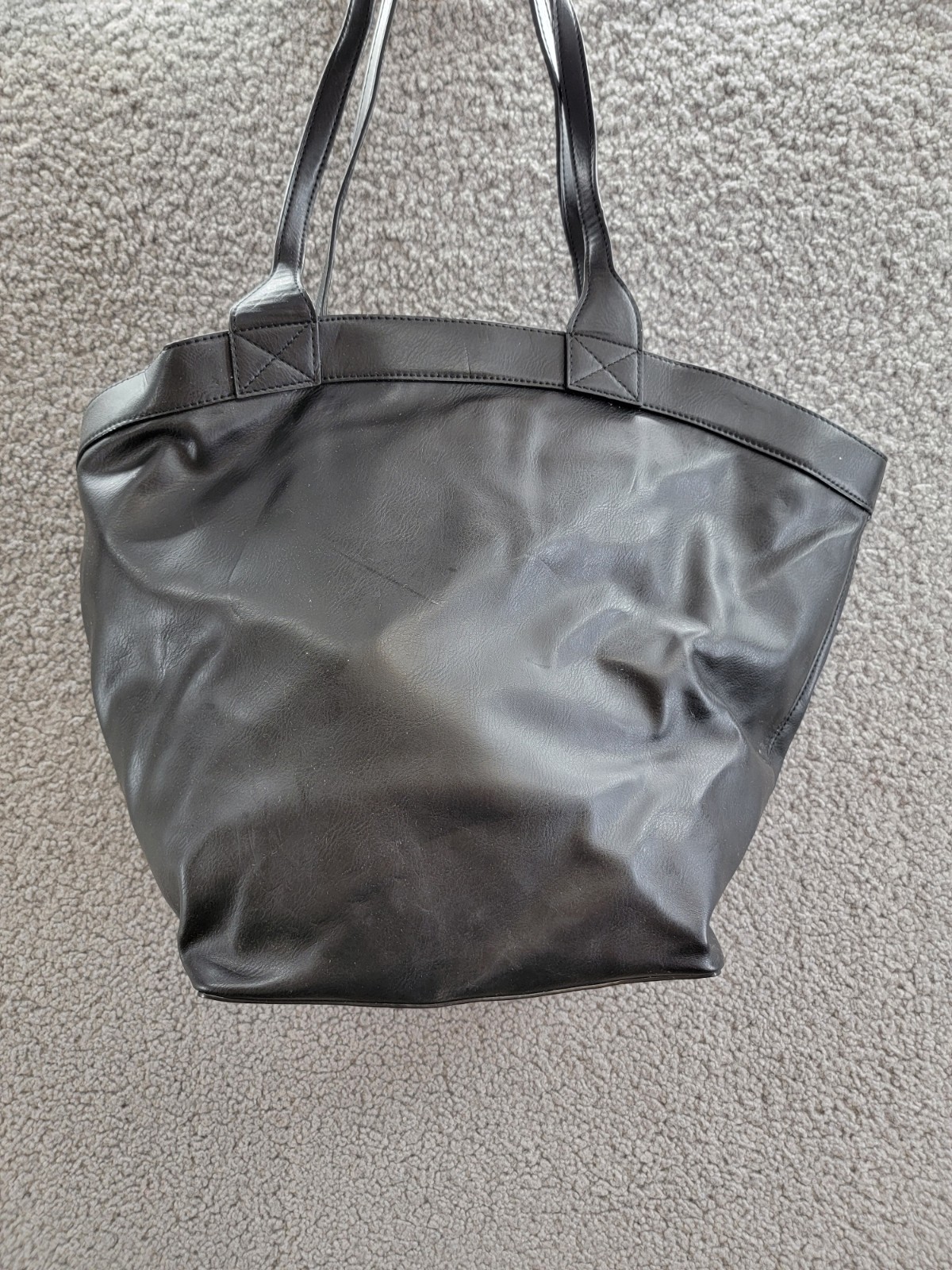 Circus by Sam Edelman Canyon Faux Leather Chain Detail Tote Handbag Womens Black - Picture 3 of 13