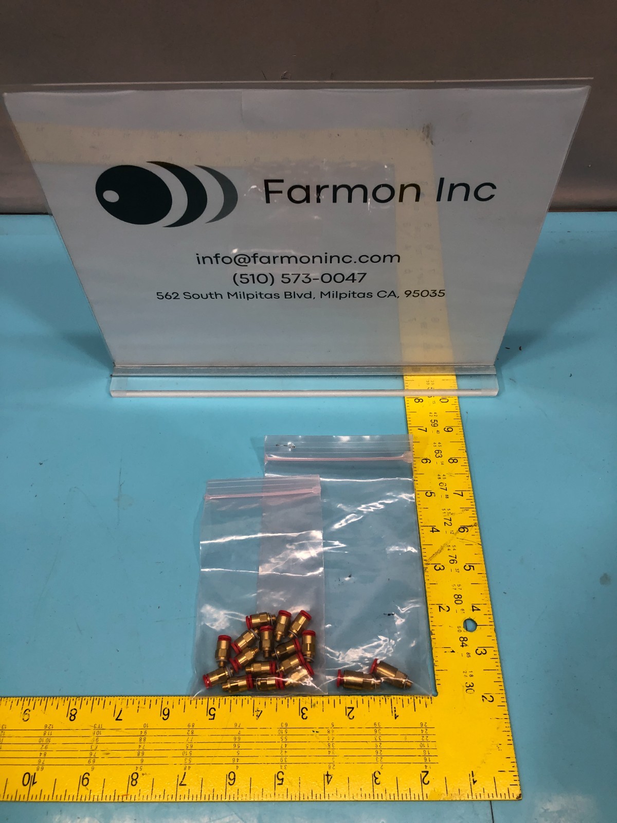 Lot of 17 LAM 921-008453-005 CONNECTOR MALE 10-32 X 532 T, 195389
