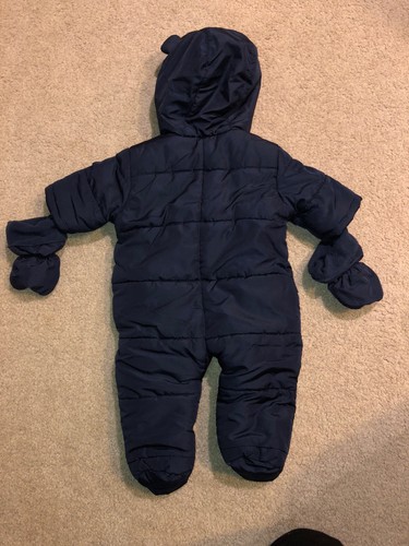 Childrens Place Navy Snowsuit Infant Size 3/6 Months