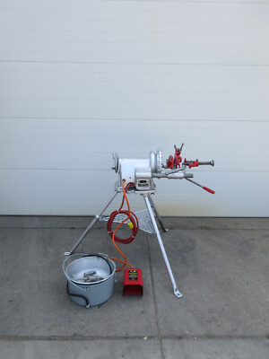 Ridgid 300 Power Pipe Threader w/ Complete Carriage & Tristand Used