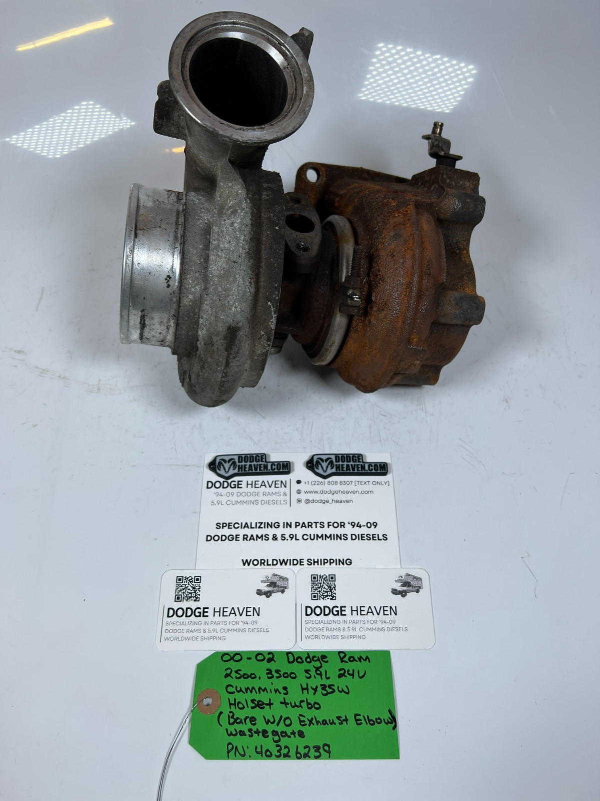 【中古】 Hipolito Lazaro T OEM 2000-2002 Dodge Ram 5.9L 24V Cummins HY35W Holset Turbo